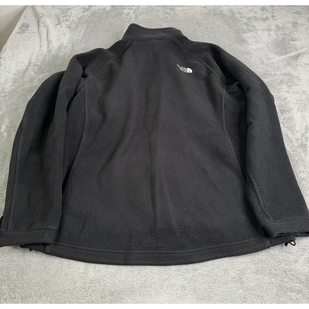 The North Face Full Zip Fleece Jacket Men's Size Large Black Outdoor